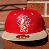Rome Emperors New Era 59FIFTY Red and Gold Fitted