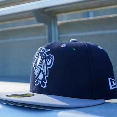 New Era 59FIFTY Navy and Gray Fitted