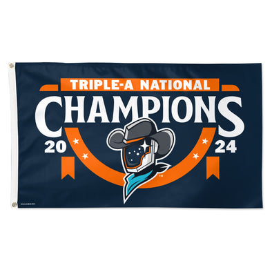 Sugar Land Space Cowboys Wincraft Flag National Champs 2024