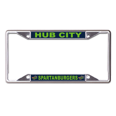 HC Spartanburgers Metal Acrylic License Plate Frame