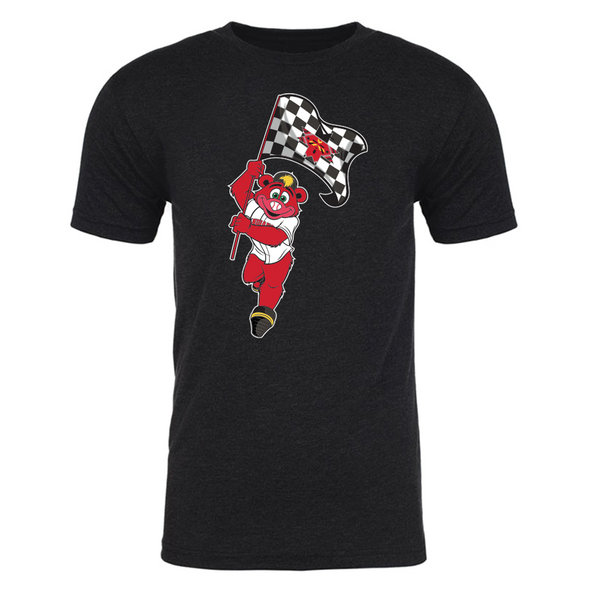 Indianapolis Indians Adult Black Rowdie Indy 500 Tee