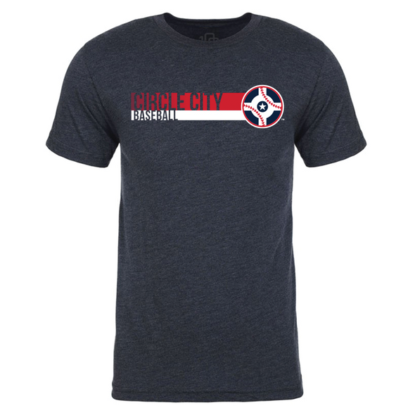 Indianapolis Indians Adult Navy Circle City Fade Tee