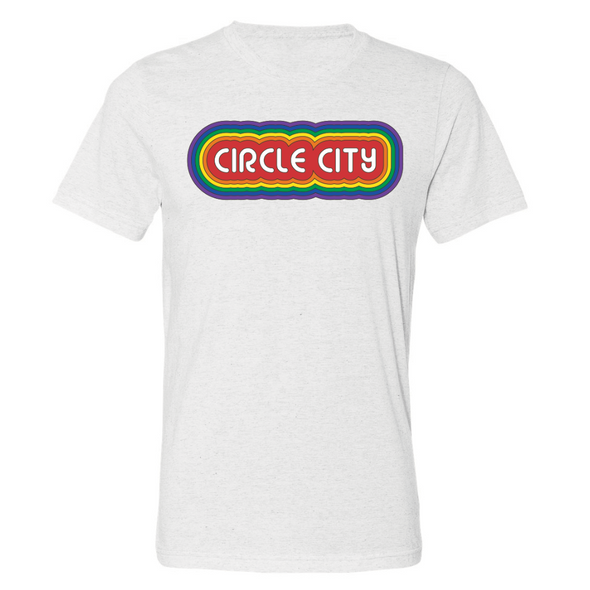 Indianapolis Indians Adult White Circle City Pride Junction Tee