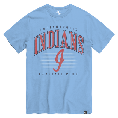 Indianapolis Indians '47 Adult Carolina 80's Double Header Franklin Tee