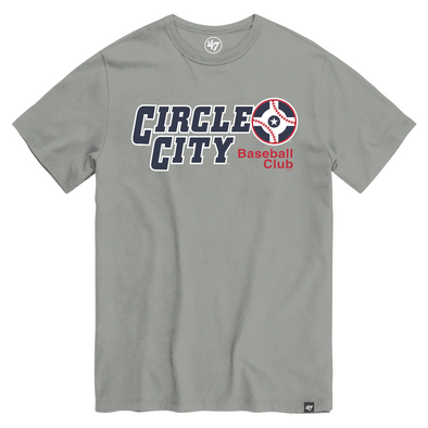 Indianapolis Indians '47 Adult Grey Circle City Overshift Franklin Tee