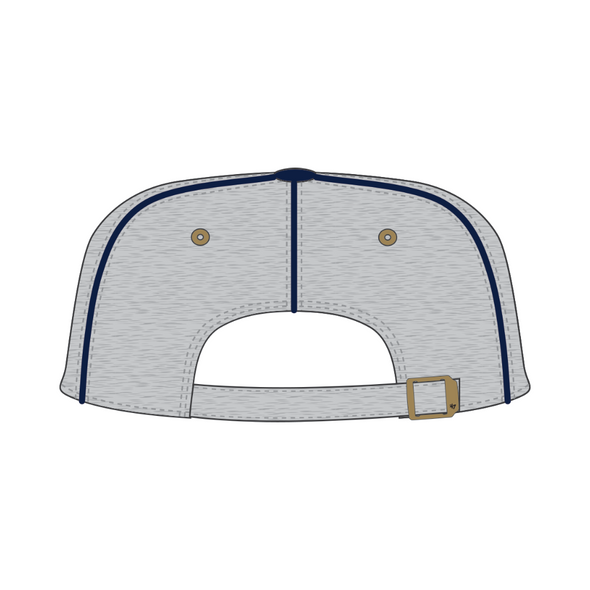 Indianapolis Indians '47 Adult Grey/Navy 50's Brocke Adjustable MVP Cap