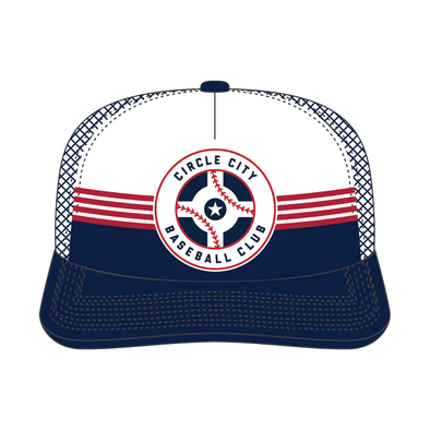 Indianapolis Indians '47 Adult Navy Circle City Liftoff Foam Adjustable Trucker Snapback Cap