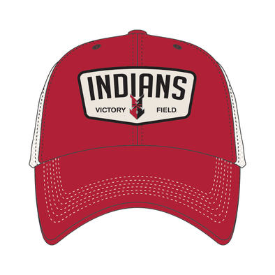 Indianapolis Indians '47 Adult Red Carver Clean Up Adjustable Trucker Snapback Cap