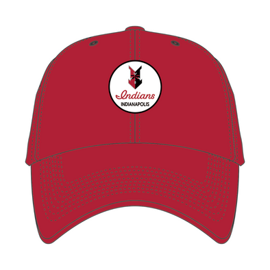 Indianapolis Indians '47 Adult Red Madison brrr Adjustable Clean Up Cap