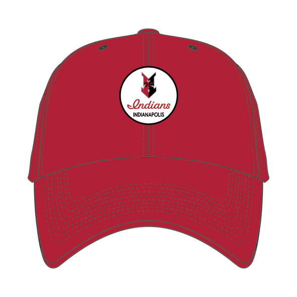 Indianapolis Indians '47 Adult Red Madison brrr Adjustable Clean Up Cap