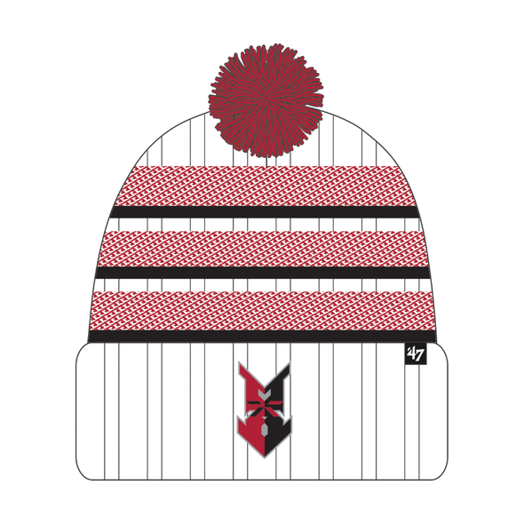 Indianapolis Indians '47 Adult White Tavern Cuff Knit Hat