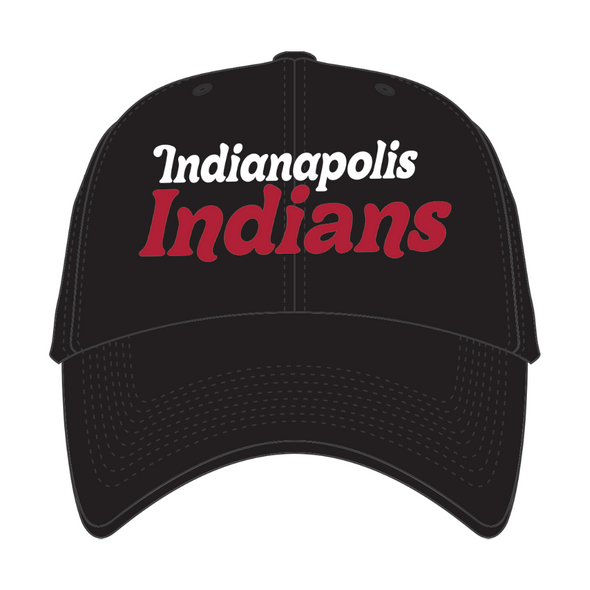 Indianapolis Indians '47 Women's Black Pensacola Adjustable Clean Up Cap