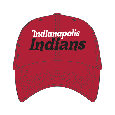 Indianapolis Indians '47 Women's Red Pensacola Adjustable Clean Up Cap