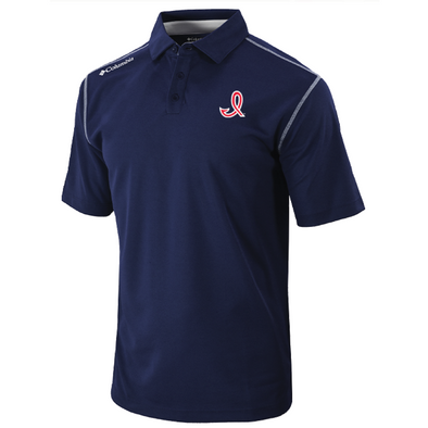 Indianapolis Indians Adult Columbia Navy 1950's Shotgun Polo