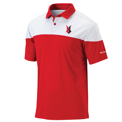 Indianapolis Indians Adult Columbia Red Best Ball Polo