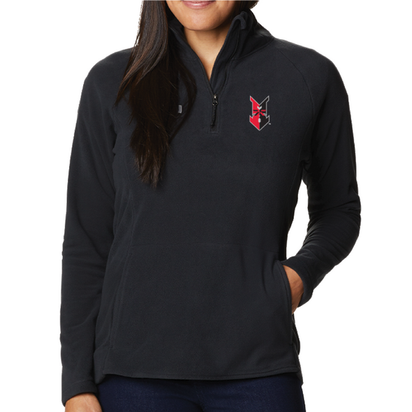 Indianapolis Indians Women's Columbia Black Ali Peak II Half-Zip Jacket