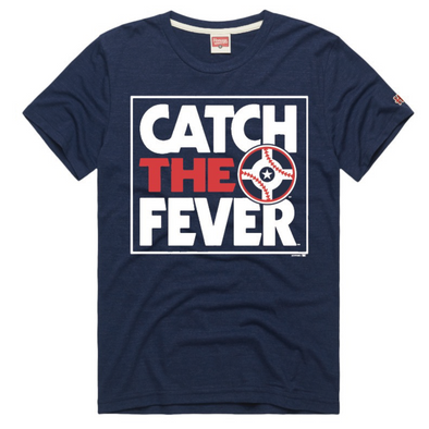 Indianapolis Indians Adult Navy Circle City Catch The Fever Tee