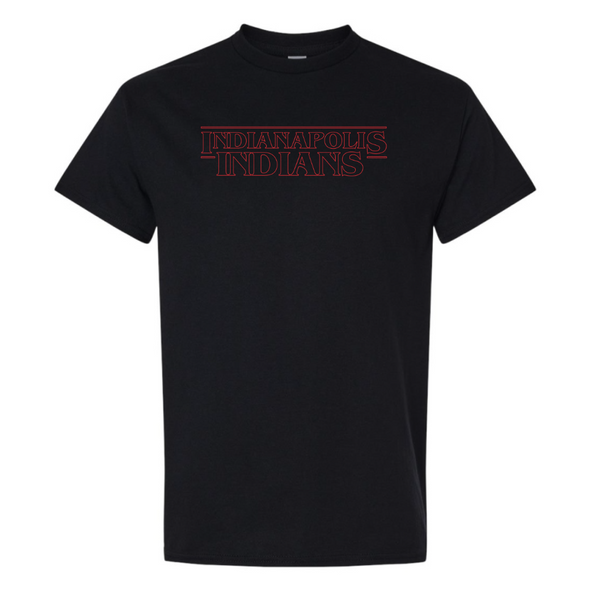 Indianapolis Indians Adult Black Stranger Tee
