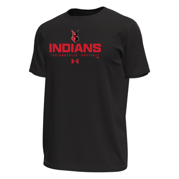 Indianapolis Indians Adult Black Under Armour Arrow Motion Tech Tee