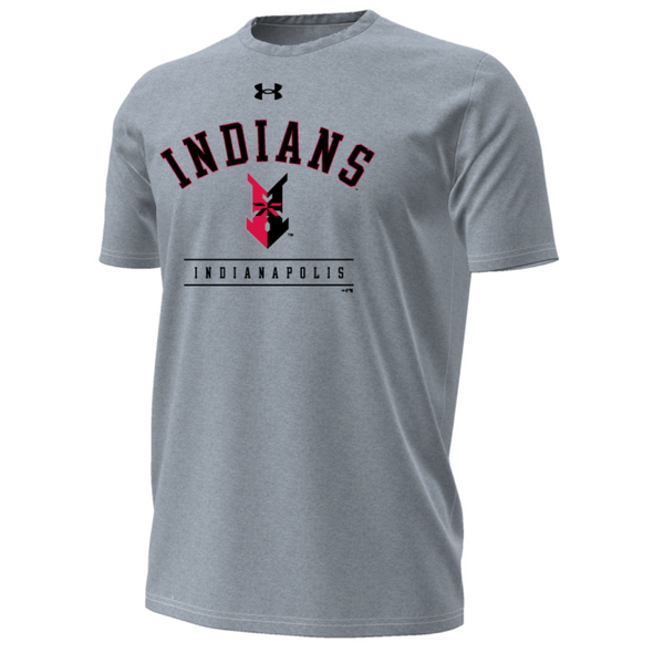 Indianapolis Indians Adult Heather Grey Under Armour Arch Performance Cotton Tee