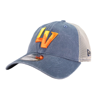 Las Vegas Aviators New Era LV Washed Denim Trucker 9TWENTY Snapback Hat