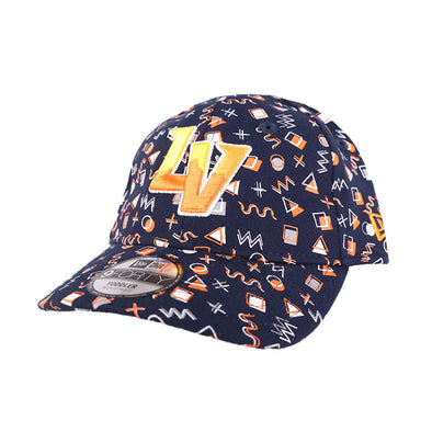 Toddlers' Las Vegas Aviators New Era LV Pattern Navy 9FORTY Stretch Elastic Hat