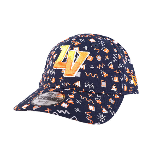 Toddlers' New Era LV Pattern Navy 9FORTY Stretch Elastic Hat