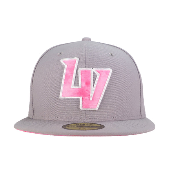 Las Vegas Aviators New Era On-Field 2022 Mother's Day LV Gray/Pink 59FIFTY Fitted Hat