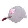 Las Vegas Aviators New Era 2022 Mother's Day LV Gray/Pink 39THIRTY Stretch Fit Hat