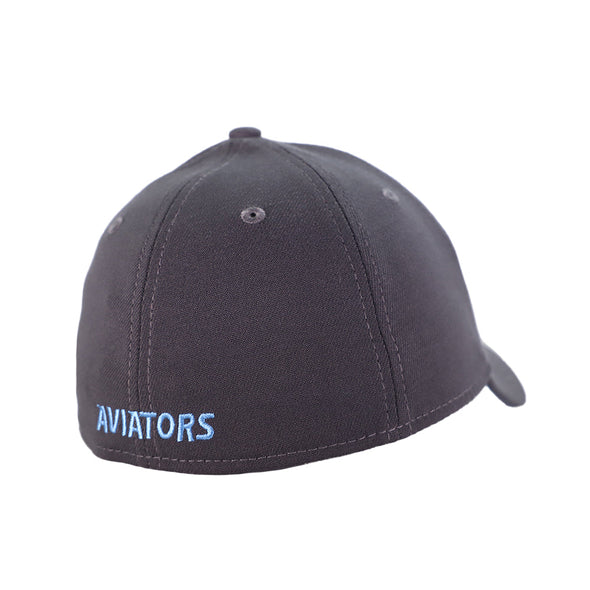 Las Vegas Aviators New Era 2022 Father's Day LV Graphite/Blue 39THIRTY Stretch Fit Hat