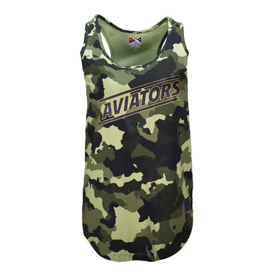 Women's Las Vegas Aviators New Era 2022 Armed Forces Day Aviators Crest Camo Tank