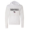 Ladies White Primary Script Sponge Hoodie