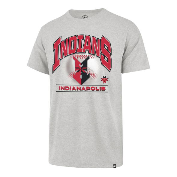 Indianapolis Indians '47 Adult Grey Bunt Franklin Tee