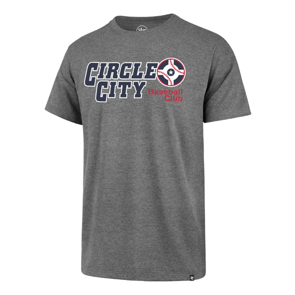 Indianapolis Indians '47 Adult Grey Circle City Overshift Franklin Tee