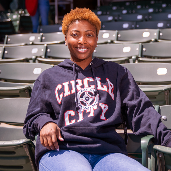 Indianapolis Indians '47 Adult Navy Circle City Velocity Headline Hood