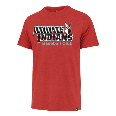Indianapolis Indians '47 Adult Red Overshift Franklin Tee