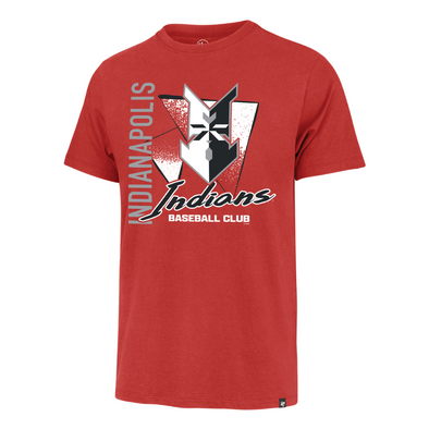 Indianapolis Indians '47 Adult Red Side Arm Franklin Tee