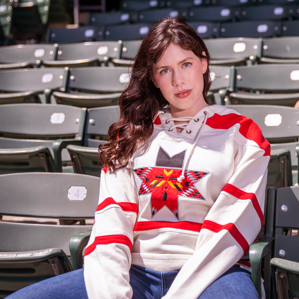 Indianapolis Indians '47 Adult Super Lacer Hockey Hood