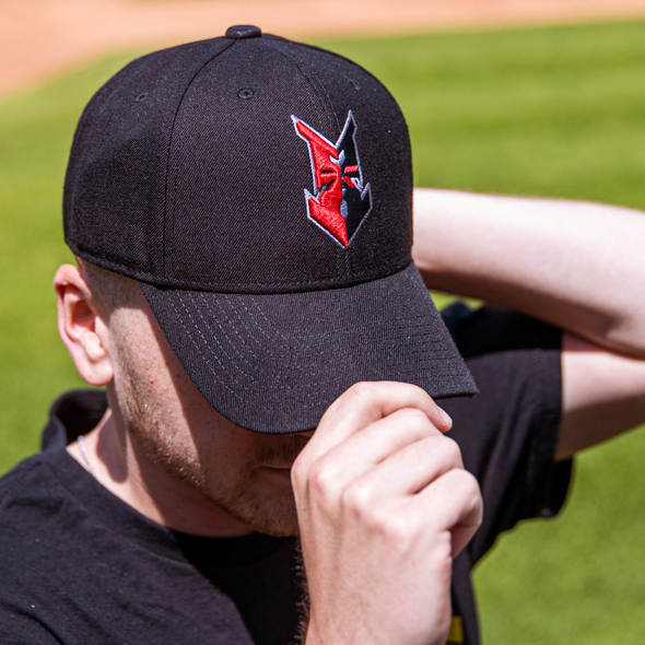 Indianapolis Indians '47 Adult Black Road MVP Adjustable Cap