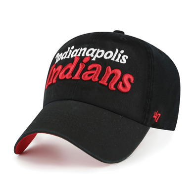 Indianapolis Indians '47 Women's Black Pensacola Adjustable Clean Up Cap