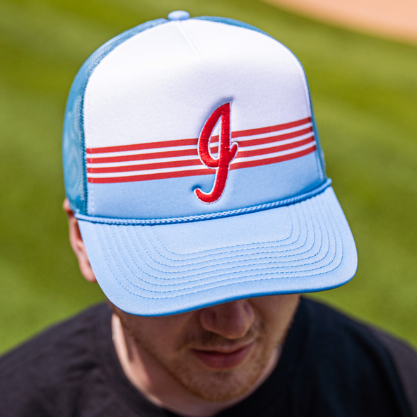 Indianapolis Indians '47 Adult Carolina 80's Liftoff Foam Adjustable Trucker Snapback Cap