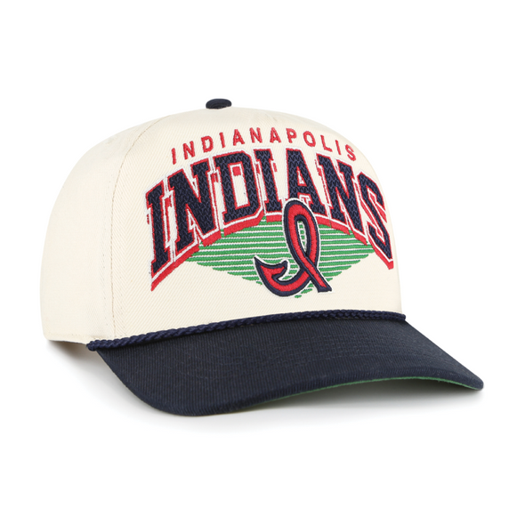 Indianapolis Indians '47 Adult Natural 50's Panoma Rope Hitch Adjustable Snapback Cap