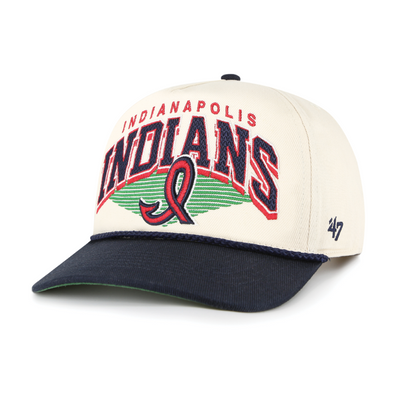 Indianapolis Indians '47 Adult Natural 50's Panoma Rope Hitch Adjustable Snapback Cap