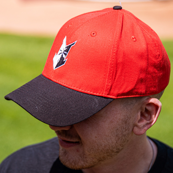 Indianapolis Indians Adult Red/Black Home Cotton Replica Adjustable Cap