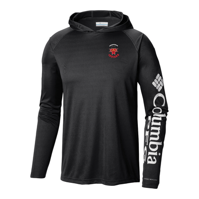 Indianapolis Indians Adult Columbia PFG Black Primary Terminal Tackle Hood