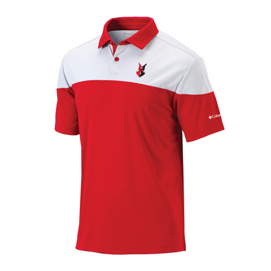 Indianapolis Indians Adult Columbia Red Best Ball Polo