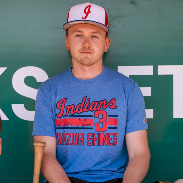 Indianapolis Indians Adult Royal Razor Shines Signature Tee