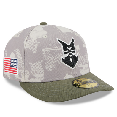 Indianapolis Indians 2025 Armed Forces New Era Authentic On-Field 59FIFTY Cap