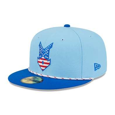 Indianapolis Indians 2025 Stars n'Stripes New Era Authentic On-Field 59FIFTY Cap