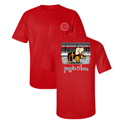 Indianapolis Indians Adult Red Indy 500 Racing Puppie Love Tee